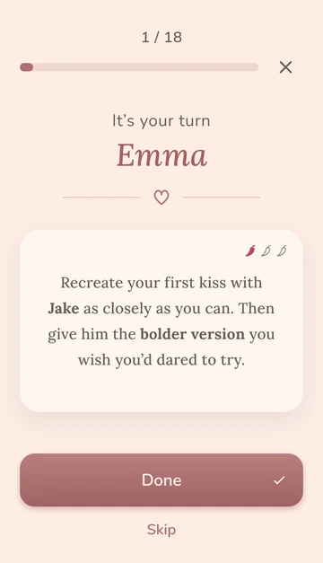 Two In Play — Emma’s card